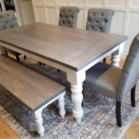 Rustic Dining Set, Square Farmhouse Table, Square Farmhouse, Custom Farmhouse Table, Walnut Table Top, Modern Farmhouse Table, Farmhouse Style Table, Table Square, Family Furniture