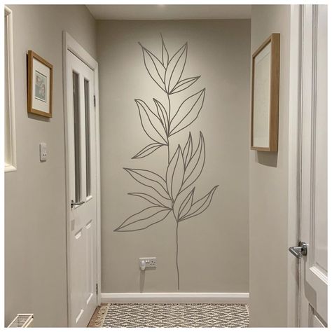 Simple Wall Painting Ideas Bedrooms, 3d Wall Art Ideas, Simple Wall Murals Diy Paint, Cool Wall Painting Ideas, Simple Wall Paintings, Gray Painted Walls, Wall Murals Diy, Interior Murals, 3d Wall Painting