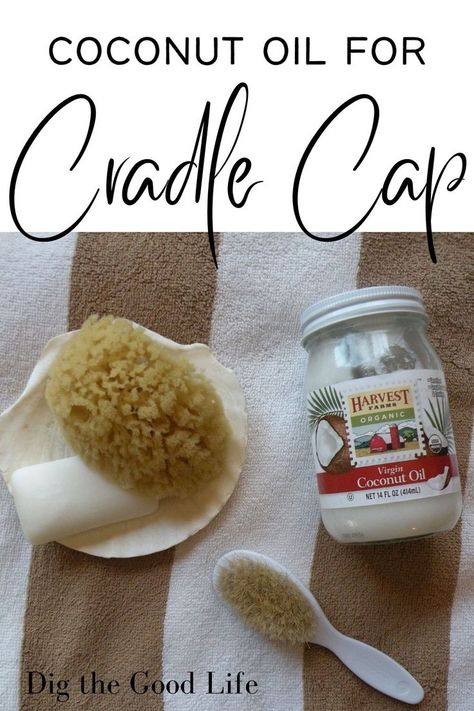 Coconut Oil For Cradle Cap, Natural Cradle Cap Remedy, Baby Dry Scalp, Cradle Cap Remedies, Flakey Scalp, Baby Cradle Cap, Scalp Moisturizer, Benefits Of Coconut, Harvest Farm