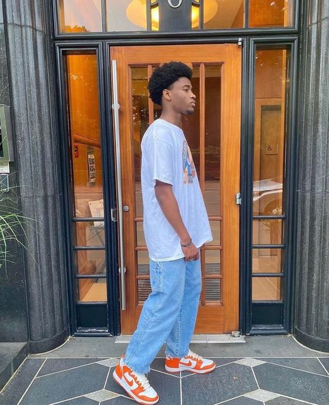 streetwear outfit Ucla Dunks Outfit Men, Nike Dunk Orange Outfit, Syracuse Dunks Outfit Men, Dunk Outfits Mens, Orange Dunks Outfit Men, Men’s Dunks Outfits, Orange Shoes Outfit Men, Dunk Outfit Man, Dunks Outfits Men