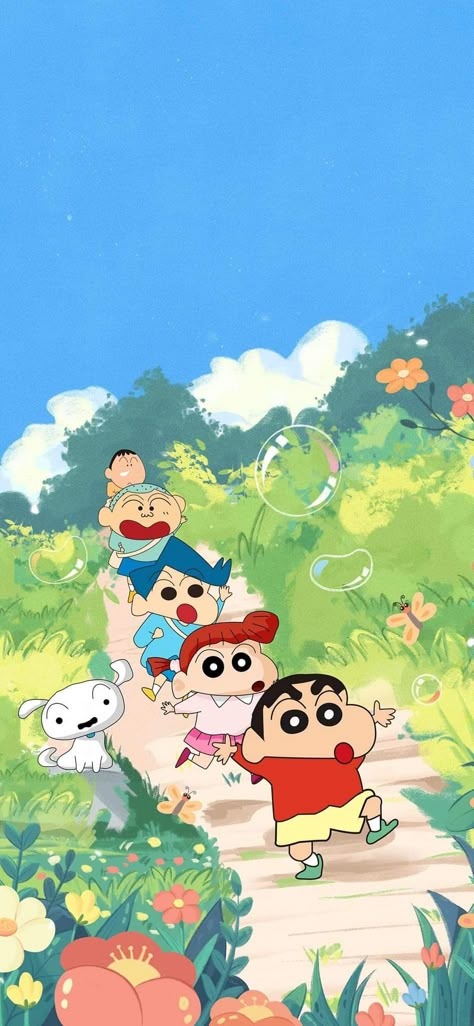 Shinchan Live Wallpaper, Cute Korean Lockscreen, Shin Chan Wallpapers Aesthetic, Shin Chan And Friends, Sinchan Wallpaper Aesthetic, Shinchan Wallpapers Cute, Shinchan Wallpapers Aesthetic, Shin Chan Wallpaper, Shinchan Aesthetic