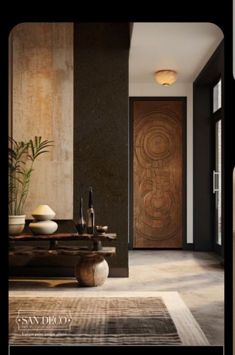 Wabi Sabi Door, Home Themes, Asian Inspiration, Modern Mountain, College Design, Buying A New Home, Home Building Design, Inspiring Spaces, Home Trends