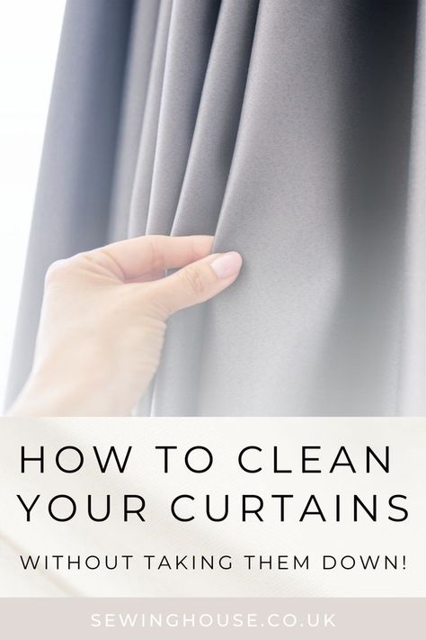 If your curtains are in need of a quick pick-me-up but you don't want to go to the hassle of taking them down off the pole, we've got you! Check out our handy tips for cleaning your curtains without taking them down. Clean Curtains, Curtain Tips, Cleaning Curtains, Net Curtains, Pleated Curtains, White Curtains, Household Tips, Household Hacks, Pet Hair