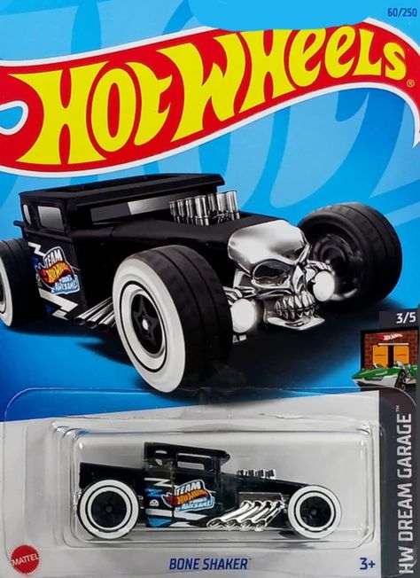 2023 | 060 | Bone Shaker | HW Dream Garage (3/5) | HKH21 Bone Shaker, Hot Wheels Cars Toys, Hot Wheels Cars, Dream Garage, Sonic, Toy Car, Garage, It Cast, Cars