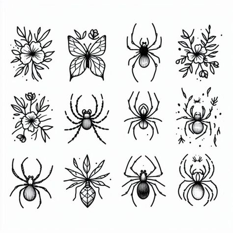 Spider Flash Tattoo, Flash Tattoo, Tatting, Tattoo Ideas, Flash, Tattoos, Halloween, Drawings, Quick Saves