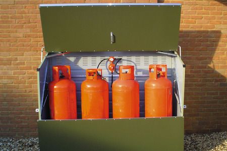 Gas Cylinder Storage Ideas, Cylinder Storage Ideas, Aircon Cover, Cabin Hacks, Aquarium Shop, Lpg Gas, Gas Cylinder, Small Theatre, Small Sheds