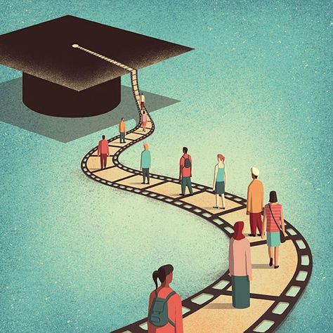 Smart-Illustrations-Davide-Bonazzi Davide Bonazzi, غلاف الكتاب, Education Poster Design, Visual Metaphor, Conceptual Illustration, Smart Art, Education Poster, Ads Creative, Editorial Illustration