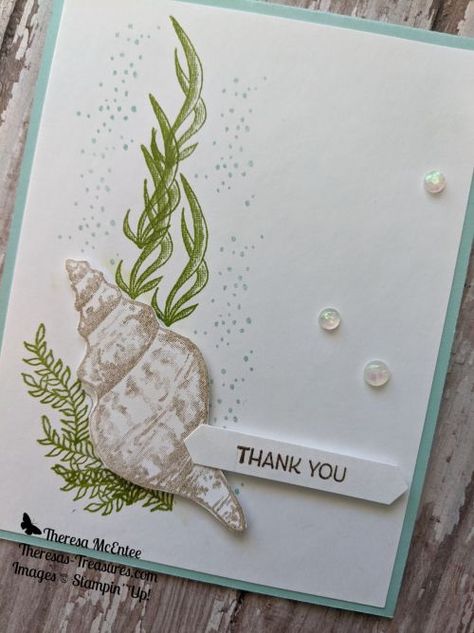 By The Seashore Stampin Up Cards, Friends Are Like Seashells Cards, Stampin Up Sea Shell Cards, Stampin Up Friends Are Like Seashells, Friends Are Like Seashells Su Cards, Seashell Cards, Friends Are Like Seashells, Sea Cards, Nautical Cards