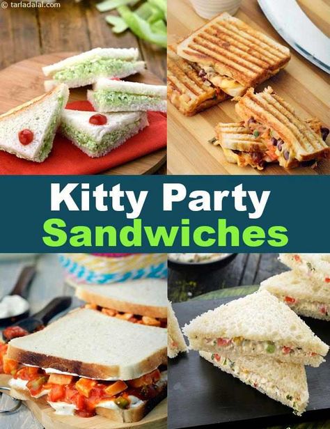 Kitty Party Sandwiches Recipes Veg Sandwich Recipes Indian, Schezwan Paneer, Pineapple And Cheese, Chips Sandwich, Cheese Samosa, Cheese Grilled Sandwich, Party Sandwiches Recipes, Healthy Veg Recipes, Sandwich Recipes For Kids