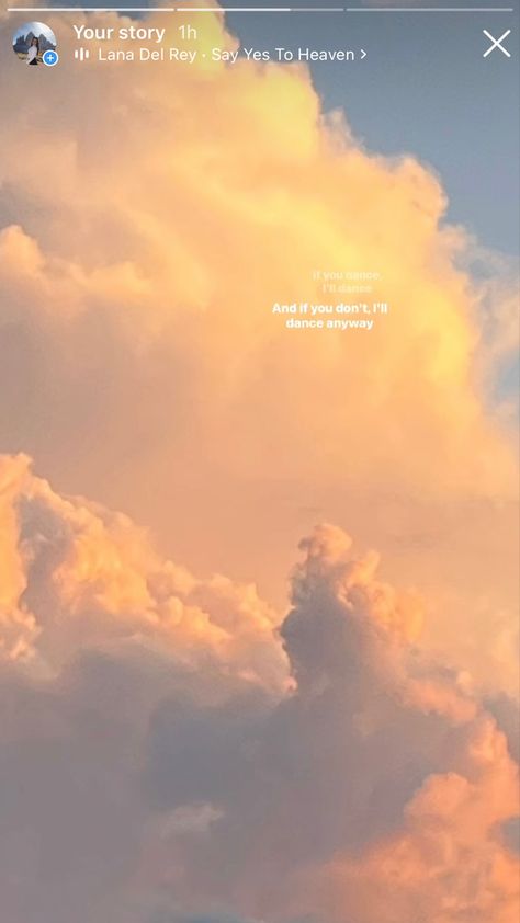 Insta Sky Story Ideas, Sunset Insta Story Ideas, Cloud Story Instagram, Sky Ig Story Ideas, Clouds Instagram Story, Sunset Aesthetic Instagram Story, Sunset Sky Clouds, Yellow Cloud, Pisces Quotes