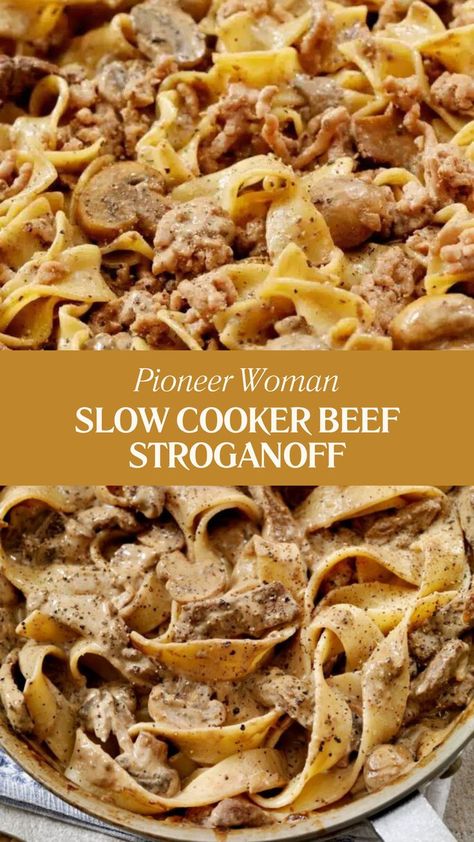 Discover our rich slow cooker beef recipe. It is sure to delight guests. Things To Do With Sirloin Steak, Beef Crock Pot Recipes Slow Cooker, Beef Tips With Golden Mushroom Soup, Classic Beef Stroganoff Recipe Crockpot, Golden Mushroom Beef Stroganoff, Beef Stroganoff With Golden Mushroom Soup, Beef Stroganoff Betty Crocker, Cream Cheese Slow Cooker Recipes, Crockpot Beef Stroganoff With Hamburger