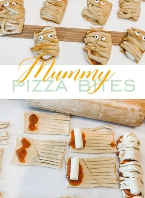 Appetizers Archives - Home of Malones Mummy Pizza Bites, Mummy Pizza, Mummy Wrap, Orange Icing, String Cheese, Pizza Bites, Eat Pizza, Dinner With Friends, Marinara Sauce