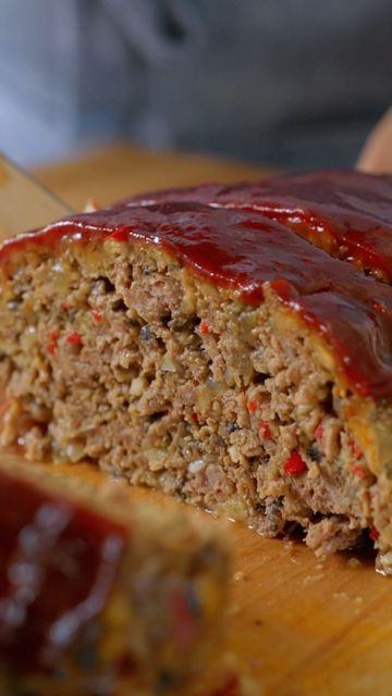 Joanne Gallagher on Instagram: "⭐️⭐️⭐️⭐️⭐️ “This was the best meatloaf I’ve ever made!!! I was drawn to the ratio of meat and veggies, as I’m not a big meat eater (my “boys’ are though). The glaze was awesome, I made extra and put it on the table, it was gone along with the meatloaf in one seating. This is our new and best meatloaf recipe, no need to look further!!!” - M  🌟 Google “inspired taste meatloaf” or click the link in our bio for the full written recipe.  We all can thank @richard_hattaway for this recipe! We asked him for his best meatloaf and he absolutely delivered!  You Will Need  1 pound (450g) ground beef, 80% to 85% lean 2 tablespoons (28g) butter 2 cups finely chopped cremini mushrooms, 8 ounces 1 cup finely chopped onion, 1/2 medium onion 1 large shallot, finely chopped Easy Homemade Meatloaf, Meatloaf Recipe Video, Pickapeppa Sauce, Best Meatloaf Recipe, Meatloaf Casserole, Meatloaf Glaze, The Best Meatloaf, Turkey Meatloaf Recipes, How To Cook Meatloaf