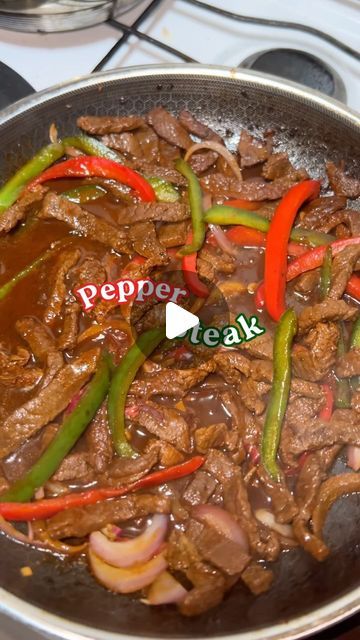 Betty Crocker Pepper Steak Recipe, Italian Pepper Steak Recipe, Pepper Steak Recipe Easy, Peper Steak, Pepper Steak And Rice, Fried Plantain, Steak And Rice, Pepper Steak Recipe, Rice Fried