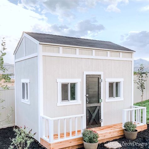 Turn Shed Into Playhouse, Shed Into Playhouse, Play Zone, Yard Design, She Shed, Mini House, Grow Out, Backyard Design, Play Houses