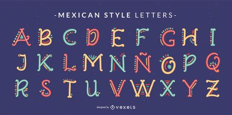 Mexican Style Doodle Alphabet Letter Set #AD , #Ad, #Sponsored, #Doodle, #Set, #Letter, #Style Mexican Calligraphy, Mexican Alphabet, Mexican Doodles, Mexican Lettering, Mexican Fonts Alphabet, Aztec Letters Alphabet, Aztec Font, Mexican Fonts, Abc Font