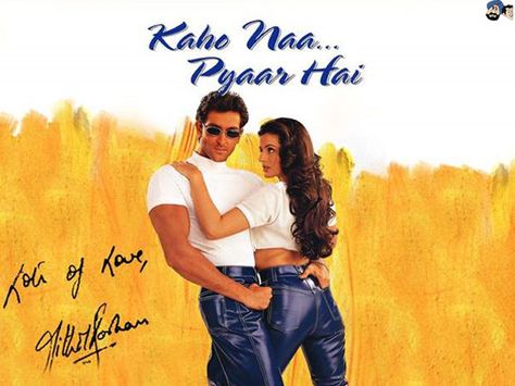 Favorite Hindi movie of all time.  -Kaho Naa Pyaar Hai New Hindi Movie, Bollywood Movie Songs, Guinness Book Of World Records, Bollywood Posters, Guinness Book, 90s Bollywood, Karaoke Songs, Hindi Movie, Top Music