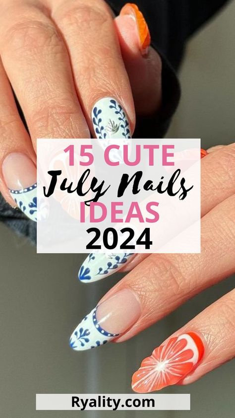 Love the 4 of july nails ideas on this list so many cute ideas July Summer Nails, July 4 Nails, 4 Of July Nails, July Nails Ideas, Summer Art Ideas, Summer Vacation Nails, Patriotic Nail, August Summer, Fourth Of July Nails