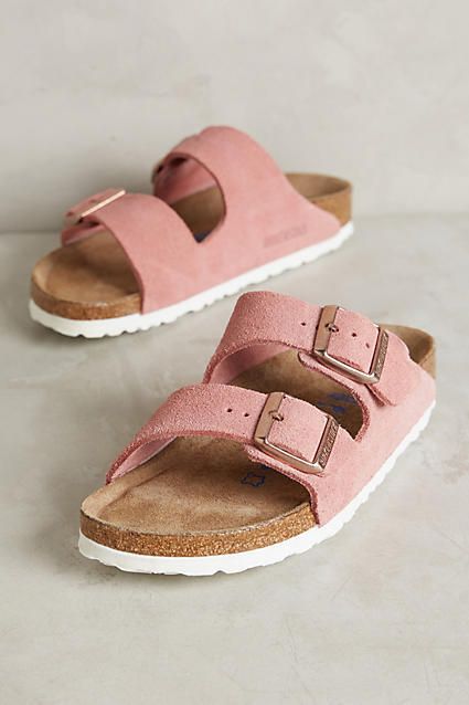 Pink Birkenstock Suede Arizona Sandals Birkenstock Suede Arizona, Birkenstock Suede, Mode Shoes, Birkenstock Arizona, Crazy Shoes, Shoe Obsession, Coco Chanel, Sandals Summer, Sock Shoes