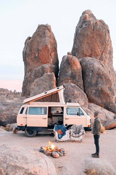 With iconic Californian routes such as the 101 and PCH, there’s another hwy worthy of a road trip: Highway 395 to the Eastern Sierras. I grew up taking HWY 395 from LA to June Mountain (Mammoth’s sister mountain), but as a high... Kombi Trailer, Eastern Sierras, T3 Vw, Kombi Motorhome, Van Life Diy, Van Living, Travel Van, Camper Life, Road Trip Essentials