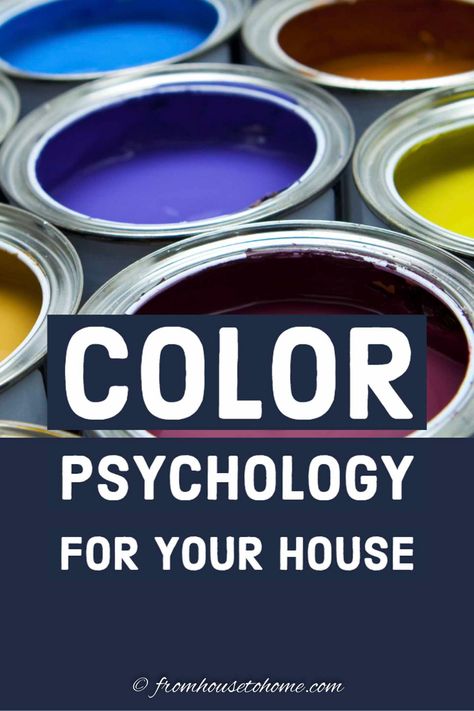 These tips on room color psychology are a great way to decide on the paint color for your home. Knowing what the room color meanings are really helped with the interior design of my space. #fromhousetohome #paintcolor #decoratingtips #colorscheme #homedecor Family Room Color Scheme, Green Room Colors, Soothing Paint Colors, Personality Tips, Orange Rooms, Choosing Paint Colours, Trending Paint Colors, Interior Decorating Tips, Paint Color Schemes