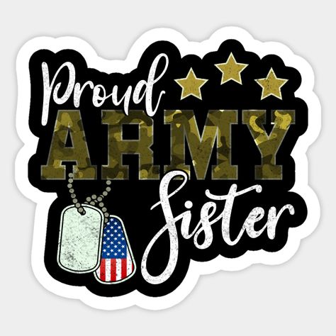 Grab this patriotic military design. With lots of national pride for many american Soldier and his National guard Sister. Perfect idea for proud army Guardsman Boyfriend and his girlfriend. -- Choose from our vast selection of stickers to match with your favorite design to make the perfect customized sticker/decal. Perfect to put on water bottles, laptops, hard hats, and car windows. Everything from favorite TV show stickers to funny stickers. For men, women, boys, and girls. Army Parents, Army Sister, American Soldier, Military Design, Army Mom, American Soldiers, Pattern Matching, National Guard, Hard Hats