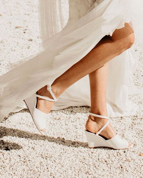 27 Wedding Wedges Shoes  ❤ wedding wedges ivory leather ultra-elegant comfy foreversoles #weddingforward #wedding #bride Blush Bridal Shoes, White Wedding Sandals, Lace Wedding Sandals, Wedge Sandals Wedding, Low Heel Wedding Shoes, Cloud Wedding, Comfortable Wedding Heels, White Sandals Wedding, White Block Heel Sandals