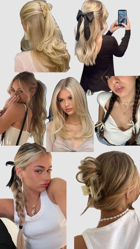 Preppy Hairstyles, Hairstyle Examples, Formal Hairstyles For Long Hair, Simple Prom Hair, Cute Simple Hairstyles, Beautiful Braided Hair, Hairstyles For Layered Hair, Hair Stylies, Curly Hair Inspiration