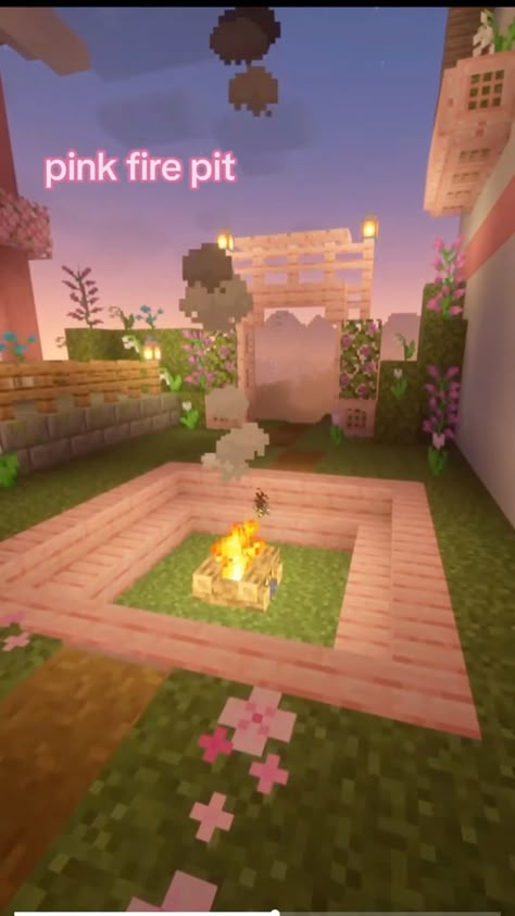 kaylionyoutube Cute Living Room Minecraft, Things To Build Inside Minecraft House, Hello Kitty House In Minecraft, Minecraft Daycare Ideas, Minecraft Living Room Ideas Pink, Cute Minecraft Interior Design Bedroom, Minecraft Cute Bed Ideas, Minecraft Bed Canopy, Cherry Blossom Picnic Minecraft