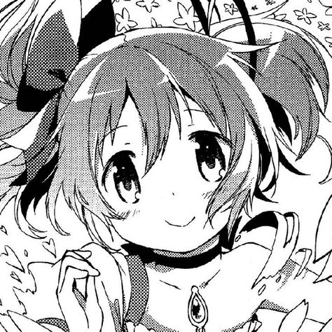 Madoka Manga, Puella Magi, Puella Magi Madoka Magica, Madoka Magica, Black And White, Flowers, Anime, White, Black