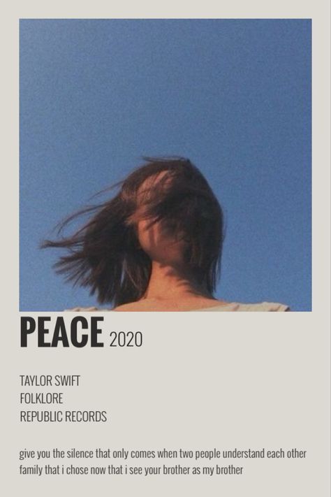 Peace Taylor Swift, Songs Polaroid, Taylor Swift Discography, Alternative Posters, Song Posters, Polaroid Posters, Taylor Songs, Taylor Lyrics, Polaroid Poster