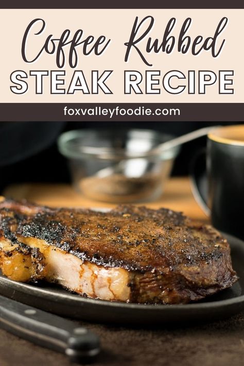 Coffee Rubbed Steak is easy to prepare. Simply mix together the rub ingredients: coffee grounds, salt, brown sugar, paprika, garlic powder, onion powder, and black pepper in a small bowl. It is now ready to be generously rubbed on both sides of the steaks. Then cook your steaks using your preferred method. This works great for grilling steaks, or cooking them in a large skillet in your kitchen. Best Steak Seasoning, Coffee Rubbed Steak, Grilling Steaks, Paleo Coffee, Top Round Steak, Coffee Rub, Pan Seared Steak, Homemade Condiments, Steak Seasoning