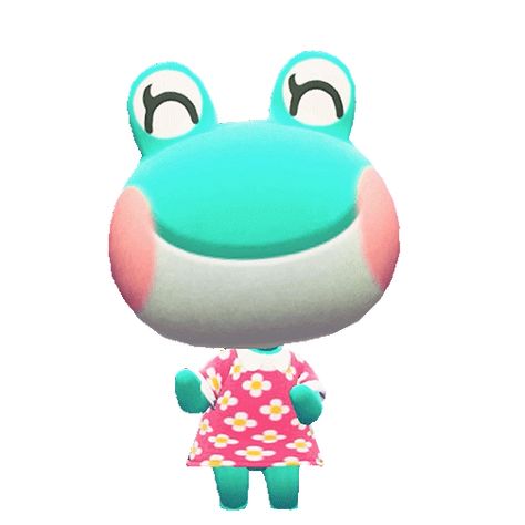 Lily Animal Crossing, Animal Crossing Gif, Animal Crossing Hair, Mint Shake, Game Cute, Animal Crossing Characters, Pink And White Dress, Cute Gifs, Cat Icon