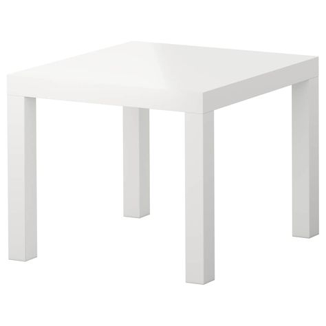 LACK Side table - high gloss white - IKEA Lack Side Table, Ivar Regal, Ikea Lack Side Table, Ikea Lack Coffee Table, Lack Coffee Table, Ikea Side Table, Lucite Coffee Tables, Ikea Lack, White Side Tables