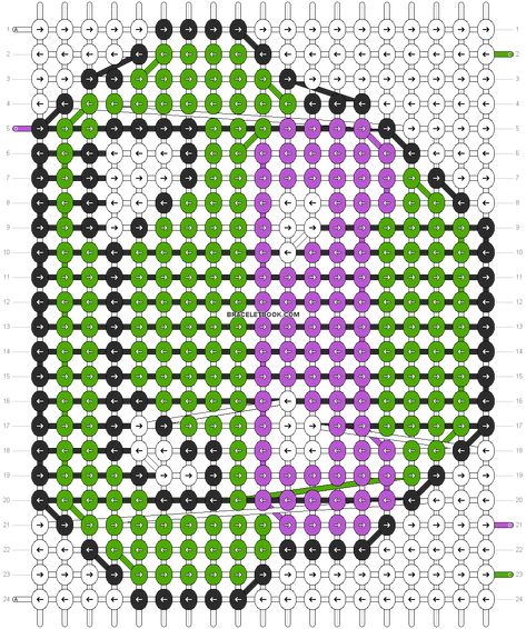 Alpha friendship bracelet pattern #5415 added by kandiland. ninja turtles donatello. Alpha Key, Ninja Turtles Donatello, Alpha Bracelets, Diy Braided Bracelet, Donatello Ninja Turtle, Kumihimo Patterns, Handmade Friendship Bracelets, Embroidery Bracelets, Summer Stuff