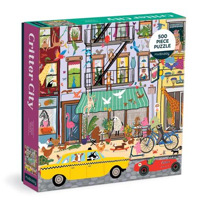 Critter City 500 Piece Family Puzzle (Other) | Read Between the Lynes City Puzzle, Family Puzzle, Family Puzzles, Activities For Adults, 500 Piece Jigsaw Puzzles, 500 Piece Puzzles, Puzzle Box, 1000 Piece Jigsaw Puzzles, Colorful Artwork