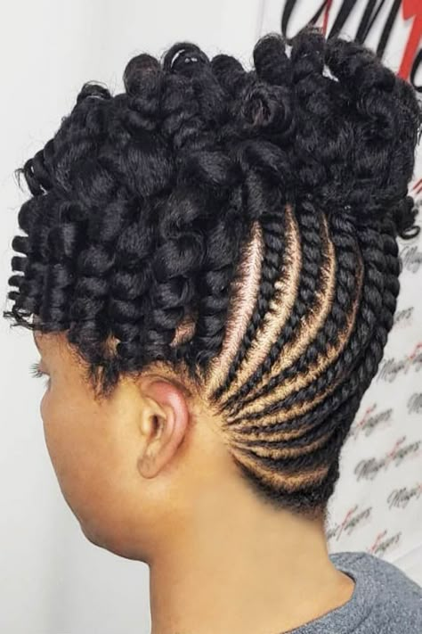 Flat Twist And Rodset #cornrowbraids #braids ❤️ Looking for cornrows braids for black women? These straight back cornrows, big braided updo, side braided hairstyle and lots of cool hairdos will make you look like goddesses. ❤️ #lovehairstyles #hair #hairstyles #haircuts Cornrow Updo, Cornrow Updo Hairstyles, Cabello Afro Natural, Flat Twist Hairstyles, Cornrows Braids For Black Women, Black Hair Updo Hairstyles, Flat Twist Updo, Hair Twists, Protective Hairstyles For Natural Hair