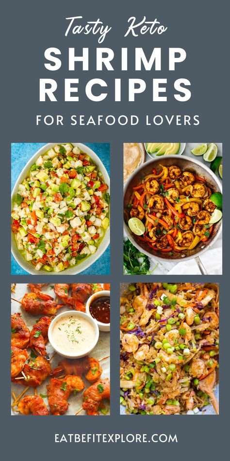 keto shrimp recipes, keto shrimp recipes low carb, Easy Recipe With Shrimp, Shrimp Recipes Healthy, Shrimp Recipes For Dinner, Shrimp Recipes Easy, Easy Shrimp, Shrimp Dishes, Keto Dinner Recipes With Shrimp, keto on holiday, keto holiday foods, keto holiday meals, keto friendly holiday meals Low Carb Recipes Shrimp, Recipes For Seafood, Keto Seafood Recipes, Keto Shrimp Recipes, Shrimp Avocado Salad, Keto Shrimp, Bacon Wrapped Shrimp, Recipes Quick And Easy, Lemon Garlic Shrimp