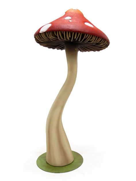 Giant Closed Cap Mushroom - Red - Large | Event Prop Hire Alice In Wonderland Silhouette, Mushroom Background, Giant Mushroom, Giant Roses, Prop Hire, Event Props, Paper Mache Clay, Hat Stands, Creative Event