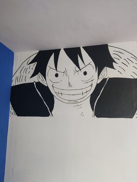 Wall painting Manga Wall, Monkey D Luffy, Anime Character, Wall Painting, Wall, Anime, Quick Saves