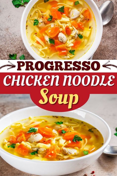 Skip the can and try this copycat recipe for Progresso chicken noodle soup! Using only 5 ingredients, it's so easy to recreate this delicious soup in your own kitchen. Progresso Chicken Noodle Soup, Soup Recipes Chicken, Progresso Soup, Keto Fasting, 2024 Meals, Soups Recipes, Homemade Chicken Soup, Cheesy Chicken Broccoli, Broiled Chicken