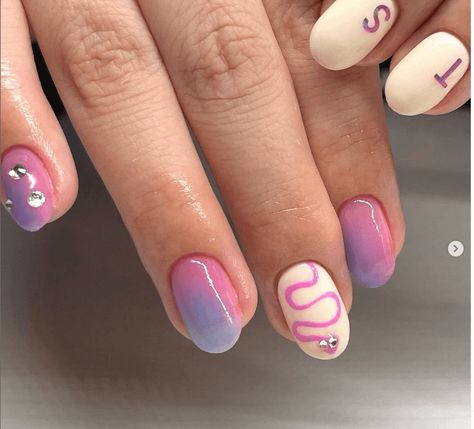 35 Taylor Swift Inspired Nails: Nail Art Ideas for Fans Era Nails Taylor Swift, Lover Album Nails, Taylor Swift Eras Nail Ideas, Taylor Swift Tour Nails, Taylor Swift Lover Nails Inspired, Lover Nails Taylor Swift Pink, Taylor Swift Concert Nail Ideas, Eras Tour Manicure, Girls Taylor Swift Concert Outfit Kids