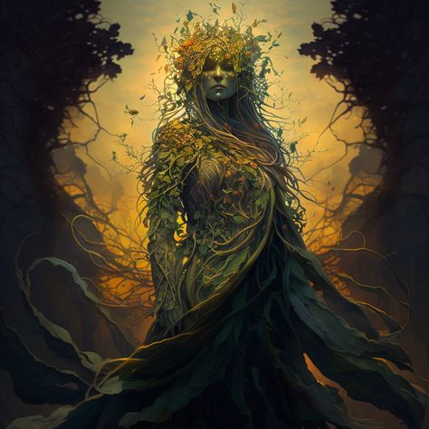 Goddess Gaia (Primordial Goddess And Personification Of The Earth) | Fantasy I Sci-Fi I Books I Films I World Building Gaia Goddess Aesthetic, Mother Goddess Art, Primordial Beings, Goddess Taurus, Gaia Art, Primordial Goddess, Story Clothes, Goddess Of Earth, Mother Nature Goddess