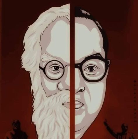 Periyar Images Hd, Periyar Wallpaper Hd, Tamil Art Culture, Ips Motivation, Tamil Art, Wall Painting Flowers, Baba Saheb, Jai Bhim, Br Ambedkar