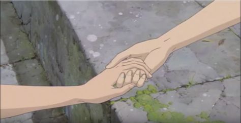 Chihiro and Haku holding hands Wattpad, Wall