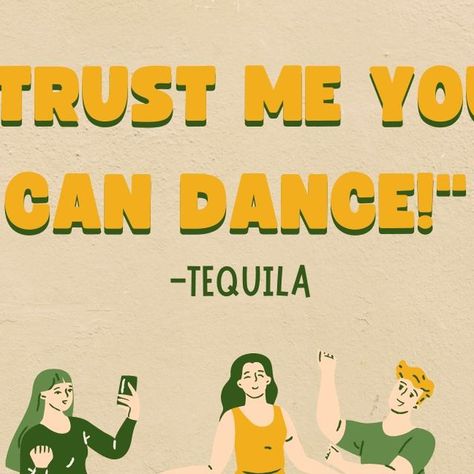 🌟 Quote of the day: "Trust me, you can dance" - Tequila 🍹 Let the smooth vibes of Tequila transport you to a world where inhibitions dissolve and your inner dancer takes centre stage. 🔥 Tag your dance partner in crime or someone who needs a little nudge to unleash their inner dancer! 💃 ❤️ let's celebrate the joy of dancing and the allure of Tequila. 🎉 #DanceWithTequila #UnleashYourGroove #tequila Dance Partner, Partner Dance, Centre Stage, Let's Celebrate, Lets Celebrate, Center Stage, Trust Me, Tequila, Quote Of The Day