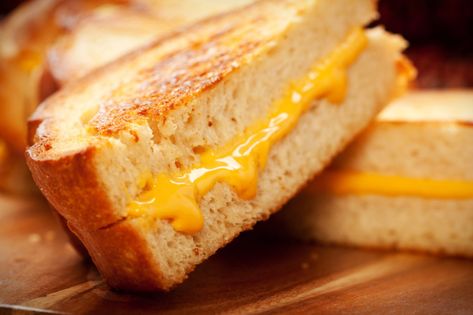 April is National Grilled Cheese Month, and it is bringing the nostalgia with it. Cheese is a required ingredient for every kid’s meal, and a sandwich is no… Sweet Hot Pickles, Perfect Grilled Cheese, Making Grilled Cheese, Cheese Day, Classic Grilled Cheese, Parmesan Crisps, Best Grilled Cheese, Grilled Cheese Recipes, Cheesy Recipes