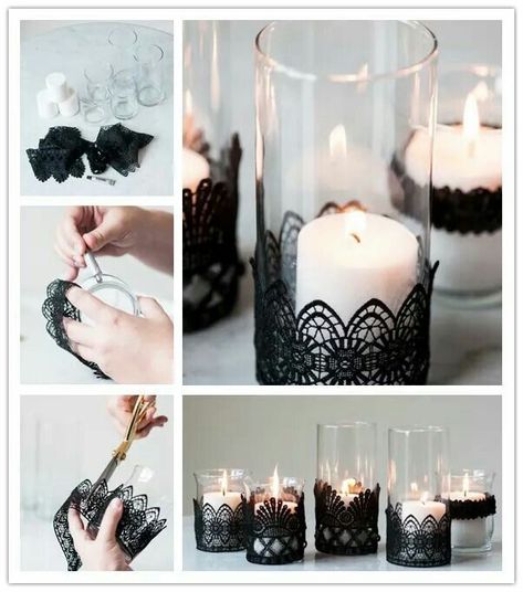 Greek Wedding Candles, 30th Birthday Themes, Gothic Theme, Dark Wedding Theme, Centerpieces Ideas, Goth Wedding, Dark Wedding, Ball Decorations, Small Jars