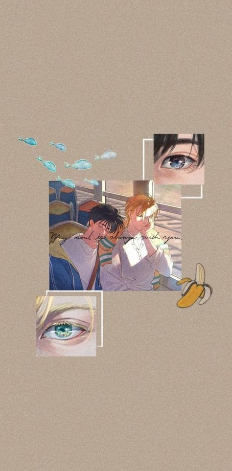 Banana Fish Wallpaper, Fish Background, Gay Fish, Banana Art, Vintage Anime, Fish Wallpaper, Banana Fish, A Banana, Stray Dogs Anime