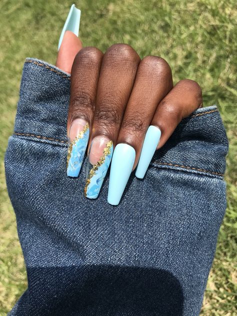 Blue Nail Design, Bday Nails, Nails Styles, New Nail Trends, Shape Nails, College Bedroom, Butterfly Nails, Simple Acrylic, Gel Acrylic Nails